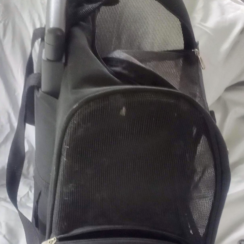 Global deluxe Backpack Pet Travel Carrier with Wheels  Approved by Most airlines